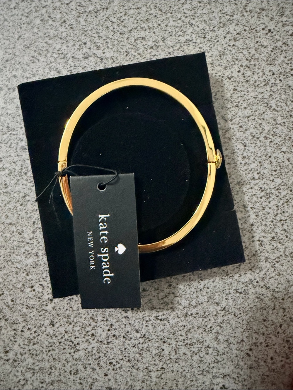 kate spade Gold Polished Hinged Bangle Bracelet